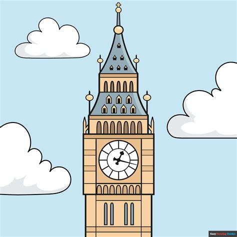 big ben dessin simple|drawing of big ben london.